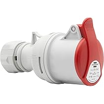 Spina Industriale Brennenstuhl CEE 5 Poli 63A 400V | IP44 | Per Esterno, Cantieri E Campeggio - Foto 9