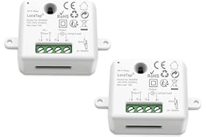 LoraTap Interruptor Wifi Alexa, Interruptor Temporizador Relé Inteligente 10A 2500W para Luces, Control de Aplicación Smart Life, Control de Voz con Alexa y Google Assistant