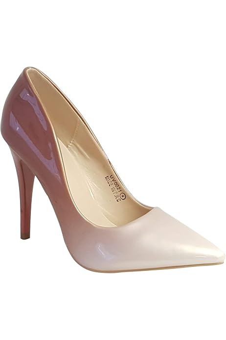 red ombre court shoes