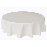 Quality Tablecloth Textile Round 140 cm Choice of Colours Cream