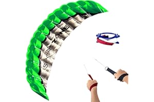 Touch the sky 100in Double-Line Stunt Soft Parafoil Kite With Wrist Strap, Parachute Kite For Kids & Adults, Excellent Outdoor Games and Activity Toys, Suitable for the Advanced & Enthusiasts.