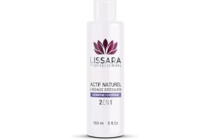 LISSARA - Brasiliansk uträtning - formalinfri - 2-i-1 naturlig aktiv - Anti-Frizz - Djup föryngrande vård - rökfri luktfri *Ny flaska* (150 ml, keratinprotein)