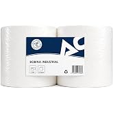 100% White Cellulose Pulp Industrial Paper Roll | Pack of 2 units