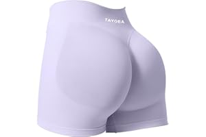 TAYOEA Short de Sport Femme Scrunch Pantalon de Sport Court Push Up Court Butt Lifting Gym Short sans Couture Workoutler Pantalon de Cyclisme