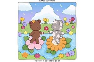 Berrie Coloring Volume 4: Cute and Cozy Coloring Book for Adults & Kids Featuring Easy to Color Animal Illustrations and Adorable Scenes