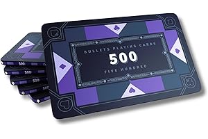 Bullets Playing Cards, Keramik Poker Plaque Paulie, mit Werten, 6er Set (500)