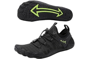 BRAVOVER Quick Dry Barefoot Aqua Shoes - Mens Womens Beach & Pool Shoes for Swim, Surf & Diving