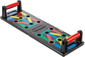 LN COZY CORNER 9-in-1 Push Up Board, Foldable Press-Up Board with Resistance Bands, Multi-Function Fitness Board for Chest, Arms, Shoulders, Home Gym Strength Training Equipment for Men & Women