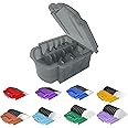 Professional Animal Stainless Steel Attachment 8 Color Guide Comb Set,Compatible with Andis/Oster A5/Wahl KM10 Series Clipper(ONLY Snap on Size #10/15/30,Not compatible with 5-in-1 blades）