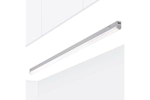 Oktaplex lighting Luminaria LED bajo armario cocina | Riga 13W Luminaria bajo armario con interruptor | blanco cálido 3000K extensible | longitud:84cm
