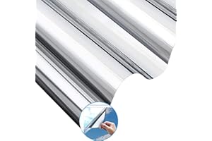 BIAOQINBO Vinilos para Cristales,Vinilo Espejo Ventanas Cristal Unidireccional Protector de Privacidad Anti 99% UV Lámina Película de Aislamiento para Hogar,Oficina