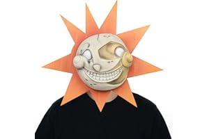 OSRDFV FNAF - Máscara de látex para cosplay de animales, chica, gotas de sol, máscaras de terror, para niños y adultos, Halloween, carnaval, fiesta
