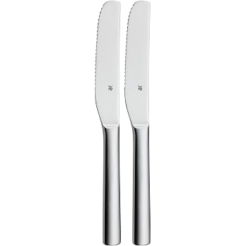 WMF Nova Brunch Knives - 2-Pack Stainless Steel Serrated Knives For Bread, Breakfast & Spreads (19.5 Cm Each)