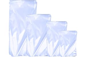 BELIOF 400 Pcs de Sac Thermorétractable Sachet Thermo-rétractable Film Transparent en POF Rétractable à Chaud pour Emballage de Bougie Savon Livre Marchandises et Conditionnement de Boule de Bain