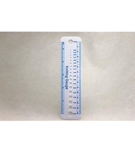 OHYER 2 stuks breinaalden gauge naaldsjabloon kunststof meetinstrument thuis inch liniaal inch liniaal liniaal 2-10 mm maten twee design machthebber gereedschap voor naaien, breinaalden