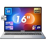 ACEMAGIC Computer portatile 16 GB DDR4 512 GB SSD 16" FHD Notebook,Intel 12th Alder Lake N95 (Fino a 3,40 GHz,BATTERE N5095),