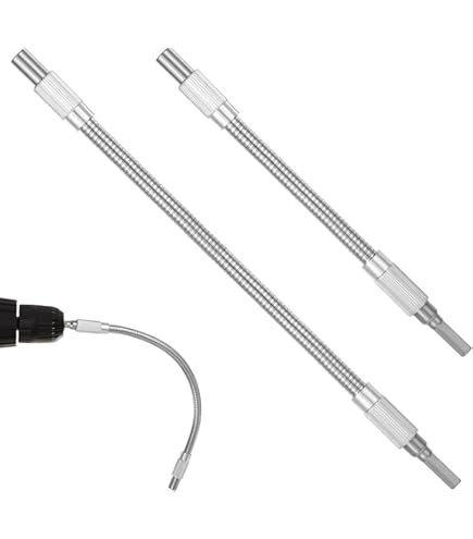 2 stuks flexibele assen - 1/4 inch zeskantschacht hoekbithouder, 300 mm