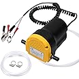 flintronic Pompa del Gasolio, 60W 12V Pompa Estrattore per Aspirazione Olio Motore e Gasolio, Pompa Trasferimento Olio Scaven