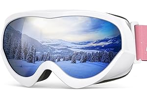 OutdoorMaster Kids Ski Goggles - Helmet Compatible Snow Goggles for Boys & Girls with 100% UV Protection