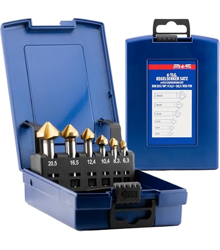 Tivoly Holzbohrer-Set 5-teilig – Sechseckig, Ø 3-4-5-6-8 Mm