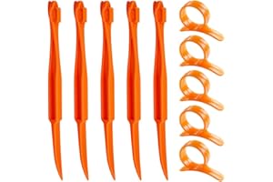senhai Zesteurs pour Orange Citron, Ensemble de 10 Peelers Eplucheurs en Plastique pour Fruit Agrumes Citrus