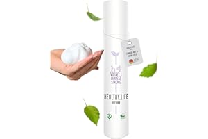 ‎HEALTHY.LIFE VIENNA HLV - Volumen Schaumfestiger für starken Halt & extra Fülle - Haarschaum Vegan für feines Haar - Schaum für Volumen & zum Föhnen, Locken Festiger, Lockenschaum Haarstyling (Velvet Mousse Strong 200ml)