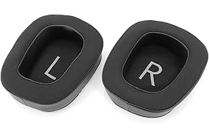 Yuhtech Wymienne nauszniki do Logitech G633 G933 G935 G930 G430 G533 G35 G430 G431 G432 G433 i innych modeli (1 para)