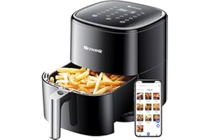 Proscenic T22 Air Fryer with 13 Presets & Shake Reminder, Oil Free Air Fryer 5L, Low-Noise, Compatible with APP & Alexa, 100+ Online Recipes, LED Touch Screen, Non-Stick Basket, 1700W