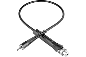 Jazooli Flexible Drill Bit Extension Shaft | Drill Bit Holder - 1.2m/48 Bendy Drill Bit Extension, 1-10mm Capacity Keyed Metal Chuck, Max 3000rpm - Chuck Key Included