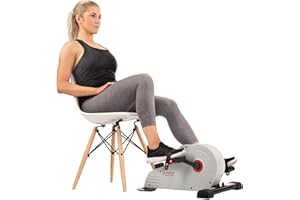 Sunny Health & Fitness Vélo d'appartement Intelligent, Mini-pédalier Double Fonction à encastrer pour Seniors, Disponible en Option avec Les Applications gratuites SunnyFit et Magnetic