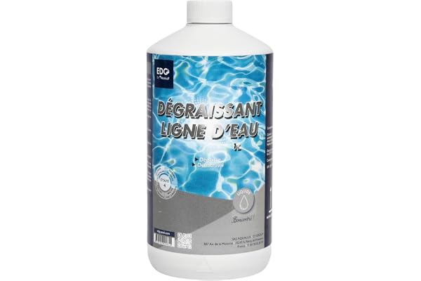 EDG - Nettoyant Ligne d'eau Piscine Et Spa - Action Dégraissante - Bouteille 1 Litre - Gamme EDG by AQUALUX International