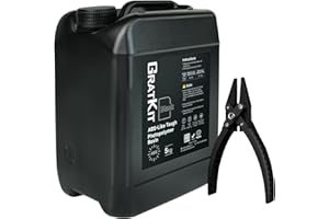 GratKit Upgraded ABS-Like 3D Printer Resin, High Toughness 405nm UV Curing Resin, Scratch Resistant and Compatible with SLA, LCD and DLP Printers for Industrial Parts Printing - 5000g,Black