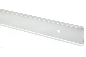 TC FABRICATORS T&C™ 38mm-40mm Kitchen Worktop Finishing Profiles 3mm Radius Top & Bottom - Hand Finished - Polished Silver Finish (630mm Long Worktop Corner Joint)