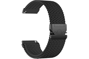 EASUNY Geflochtenes Uhrenarmband 22mm Kompatibel mit Garmin Venu 3 Armband Damen Herren, Armband Nylon für Garmin Venu 2 Vivoactive 4 Forerunner 255 265 965, Nylon Quick Release Band für Amazfit Balance