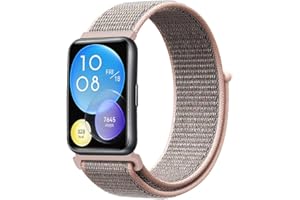 Niboow Pasek kompatybilny z Huawei Watch Fit 2, dla kobiet i mężczyzn, miękki, oddychający, zapasowy pasek, nylonowy pasek Solo Loop, regulowany, pasek sportowy, kompatybilny z Huawei Watch Fit 2