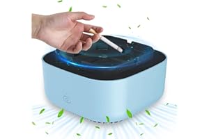 ZFZZC Cenicero Sin Humo Con Purificador De Aire, 2 en 1 Cenicero Absorbe Humo, Cenicero Purificador De Aire, Función de Apagado Automático con Temporizador para el Hogar/Oficina/Coche