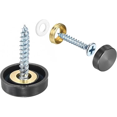 Viti Per Specchio In Acciaio Inox Elettrolitica Con Tappo Decorativo - Lunghezze 16mm-40mm