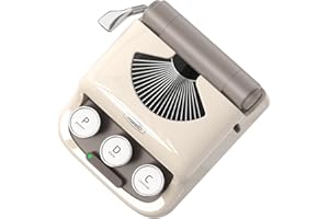 Makeid Q1 Etiquetadora, Impresora Etiquetas Autoadhesivas Bluetooth, Etiquetadora Adhesivas Retro con Caja de Regalo （Beige）