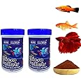 Premier Plants Aquarium Fish Food Micro Pellets Slow Sinking Fish Food for Gupp, Tetra, Barb and Betta Feed with 46% Protein (30 Gram 0.6 mm) Pack of 2