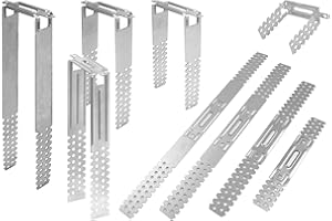 HEXIM Perchas directas ES250 (100 piezas), dimensiones: 560 x 30, longitud lateral: 250 mm, espesor del material: 0,8 mm, densidad del material: 7,87 kg/dm².