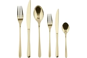 SAMBONET Serwis 36 sztuk monoblock przycisk Pvd Champagner