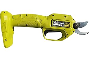 RYOBI - Sécateur Électrique 18V One+ - Lames Bypass Chromées en Acier Carbone Japonais SK5 - Capacité de Coupe 25 mm - Design Ultra-Compact et Léger - Vendu sans Batterie ni Chargeur - RY18SCA-0