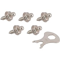 Set 5 Viti Filettate LOXX M5 X 22mm In Ottone Nichelato - Per Teloni, Barche E Lavorazioni Legno - Foto 6