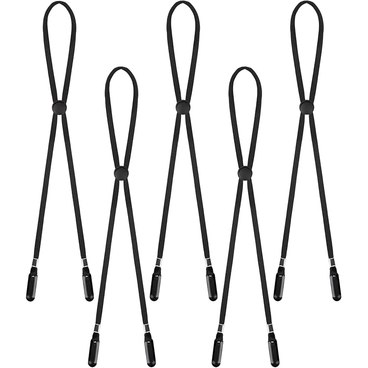 4 Clips Élastiques Pour Chapeau De Voyage - Attache Sac à Dos, Ceinture - Noir, Blanc, Kaki