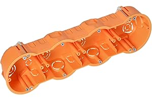 ORNO JB-13813 Cajas Empotrar Pared para Placa de Yeso Laminado Ø 60 mm (Cuádruple)