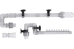 MEROURII Tuyau d'Écoulement Aquarium, 602B/603B Tuyau de Sortie/Arrivée Remplacement de Filtre Tube de Aquarium Externe Pièces Accessoires (Kit Les Tuyaux)