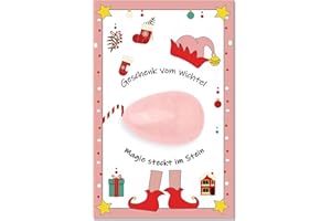 GEVECORI Wich-tel Geschenk und Wichtel Zubehör Weihnachten - Magischem Glücksstein, Wichtel Geschenke Kinder mit Karte & Geschenkbox, Glücksbringer Für Jungen Mädchen