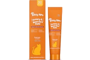 Pasta per vie urinarie e renali del gatto Zesty Paws | Equilibrio del pH delle urine | Supporto immunitario | Polvere di mirtillo rosso | Vitamine B1, B6 e C | Gusto pesce | 75 g