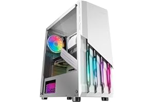 .ES PC'S GAMING PC’S Gaming - PC Gaming AMZ 2024 *Rebajas* (RYZEN 5 4600G 6/12 4.2GHz, Grafica AMD Vega, RAM 8GB, SSD 500 GB + WiFi Regalo, Windows 11 Pro). PC Gamer, Ordenador de Sobremesa (Blanca)