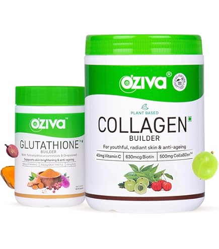 oziva plant based glutathione builder Buy Skin Nourishment Combo (OZiva Biotin + Builder) Online Oziva Glutathione Builder with Vitamin